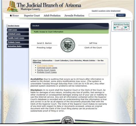 For questions about a specific case, please contact the court where the case is filed. . Maricopa county criminal records